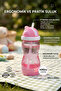 400 ml Children's Water Bottle with Straw - Practical Easy-Open Straw System, Leak-Proof Flask for School and Kindergarten, Bpa-Free.