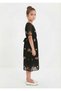 Girls' Floral Embroidered Chiffon Dress - Modern and Stylish Design - 3