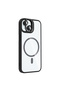 iPhone 15 Case with Camera Stand, Magsafe Supported, Transparent Back, Silicone Gzst - 4