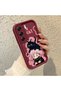 Tecno Camon 40 Pro 5g Compatible Case Camera Protector Burgundy Silicone Couple Phone Case Cat Pattern - 3