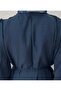 Taliz Sewing Detailed Voile Dress with Elasticated Sleeves-Pa9885 Navy Blue - 6