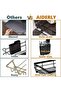 Dish Drying Rack,Drainboard Deflector Design with Utensil Holder and Knife Slot,Dish Storage Basket for Kitchen/Dining Room(Black) - 6