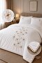 100% Cotton Embroidered Double Duvet Cover Set