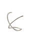 Ear cuff earring, double model with intersecting rings - 2