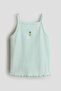 Embroidery-detail strappy top