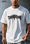 Trust Issue Printed Oversize T-Shirt & Gray Pants Tracksuit Set - 3