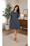 Women's Tunic Dress - Comfortable Fit - Plus Size - Patterned - Oversized - Viscose - 2