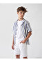 Lcw Kids Navy Blue Striped Boys' Shirt