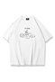 Unisex Oversized T-Shirt "The Single Penguen" Loose Fit Oversized White T-Shirt