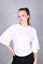 Women's Relaxed Fit Side Gathered Bat Sleeve Blouse