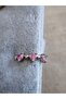 Cartilage Earring, Heart Shaped, Pink Zircon Stone, Silver Color Plated, No Piercing Required Earcuff - 2
