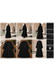 Premium Women's Front-Zip A-Line Abaya in Black - 7