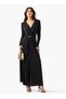 TWISTED KNOT DETAIL V NECK KNIT DRESS - 3
