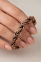 Women's Copper Bracelet Rope Weave Model Handcrafted Adjustable Copper Bracelet - 4