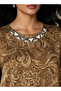PAISELY PRINT NECK EMBLLISJED KAFTAN - 4