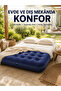 Comfortable Double Inflatable Mattress with Flocked Surface and Durable Body