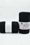 1 piece sultan cotton macrame 260 gram 100 meter 2 mm rope bag amigurumi basket supla material - color: 0032 black - 2