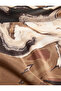 Abstract Patterned Satin Square Scarf - 3