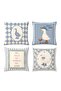 Set of 4 Children's and Baby's Throw Pillow Covers with Pattern of Geese Wearing Boots - 3
