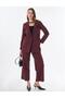 Single Button Basic Jacket Claret Red