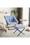 Extra-Large Folding Chair for Living Room in Synthetic Leather, Easy to Clean, Sturdy Metal Frame, Relaxation Chair Design, Ideal for Living Room, Bedroom and Relaxation Area - 3