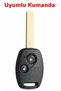 Honda Civic C-Rv Accord Jazz Compatible Remote Key Case Cover Auto Keychain with 2 Keys Turquoise - 4