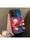 Redmi 15C 4g Compatible Silicone Edge Hard Back Case Couple Phone Case Sunset Patterned - 3