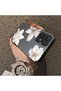 Samsung Galaxy A32 Compatible Silicone Edge Hard Back Case Couple Phone Case with Floral Pattern - 4
