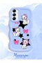 Samsung Galaxy A14 5g Compatible Case Camera Protector Blue Silicone Couple Phone Case Character Pattern - 2