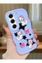 Tecno Camon 40 Pro 5g Compatible Case Camera Protector Blue Silicone Couple Phone Case Character Pattern