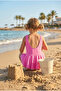 Zero Sleeve Skirted Girl's Swimsuit 4778-25 Pink - 2