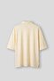 Men's Boxy Fit Washed Polo Collar T-Shirt Yellow - 2