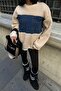 Women's Clothing Stone Polyester Crew Neck Long Sleeve Sweatshirt - 6
