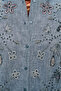 Anthracite Embroidered Floral Patterned Linen Cotton Tunic Shirt - 2