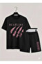 Blackpink K-Pop Band Printed Cotton Short Sleeved Children's Tshirt-Shorts Two-Piece Set