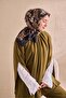 Twill Silk Coral Scarf Army Green 90X90 - 5