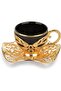 Damat Cup Turkish Coffee Presentation Set 2-Piece Metal Coffee Cup Set Coffee Cup Porcelain - 3