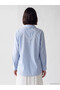 Özmarka New Season Blue Striped Women's Shirt Tunic - 4