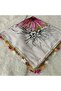 Handmade Needlework Writing, Scarf, Yemeni, Mevlit Cover, Head Cover, 4 Sides Embroidered, 100% Cotton, 100*100cm - 6