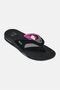 Women Fanning Slip On Slippers, Black