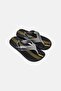 Kids Boy R Line II Slip On Slippers, Black - 2