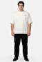Men Crew Neck Short Sleeve Embroidered Logo T-Shirt, Off White - 2