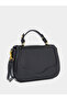 Black Canvas Strap Crossbody Bag