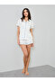 Shell & Polka Dot Piped Pocket Ss Shirt & Short Set - 2
