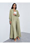 Bishop Sleeve Buttoned Longline Shirt With Wide Leg Pants Set - 3