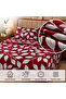 4 Piece Microfiber Bedding Set, 1 Printed Duvet Cover, 1 Fitted Sheet & 2 Pillow Covers - 2