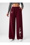 Women's High Waist Wide Leg Palazzo Sweatpants with Moon Star Print – Black Comfortable Casual Trousers