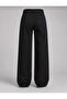 Women's Black High Waist Palazzo Jean Pants Stretchable - 4