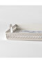 Savais Rectangular Knitted Tray - Blue/White - 5