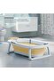 Tubby Foldable Baby Bath Tub for 0-5 Years | Portable Infant Bathtub with Temp Meter - (BEIGE) - 8